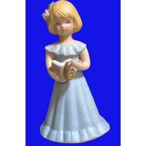 Growing Up Birthday Girls Figurine Age 6 By Enesco 1991